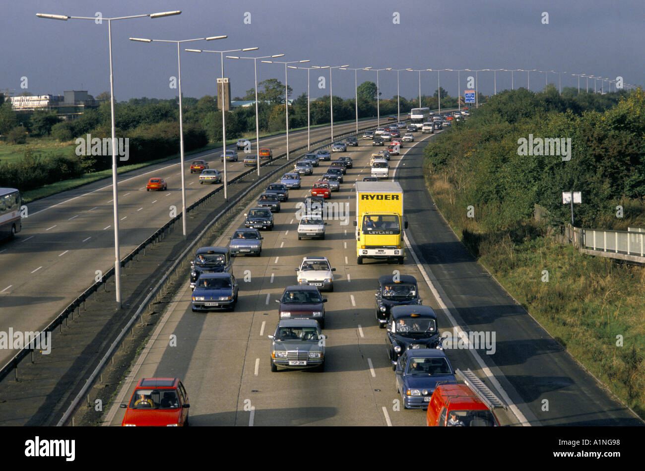M4 MOTORWAY INTO LONDON Stock Photo Alamy