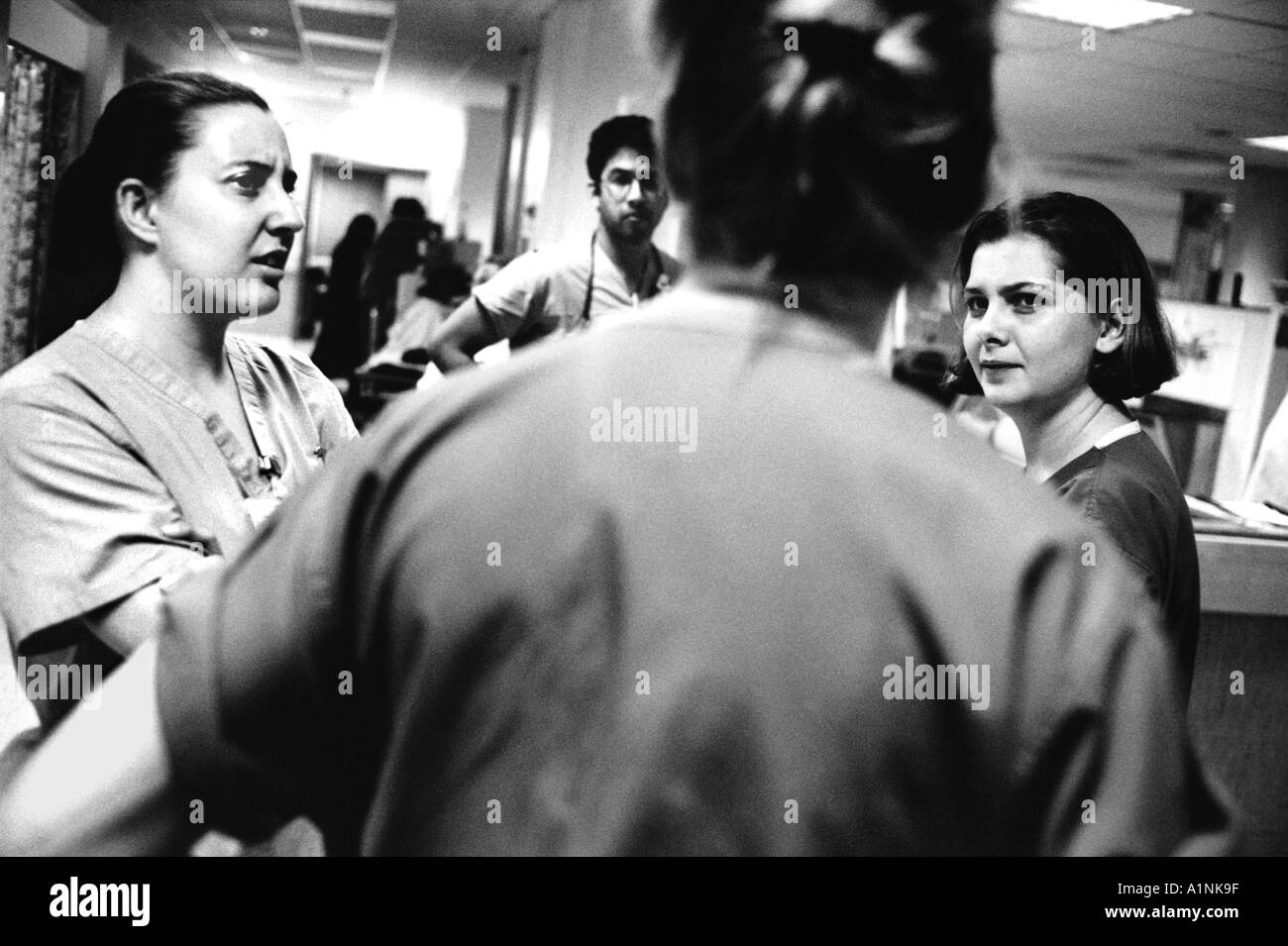 Accident and Emergency Accident and Emergency A E nurses at the Royal London Hospital Whitechapel March 2000 Stock Photo