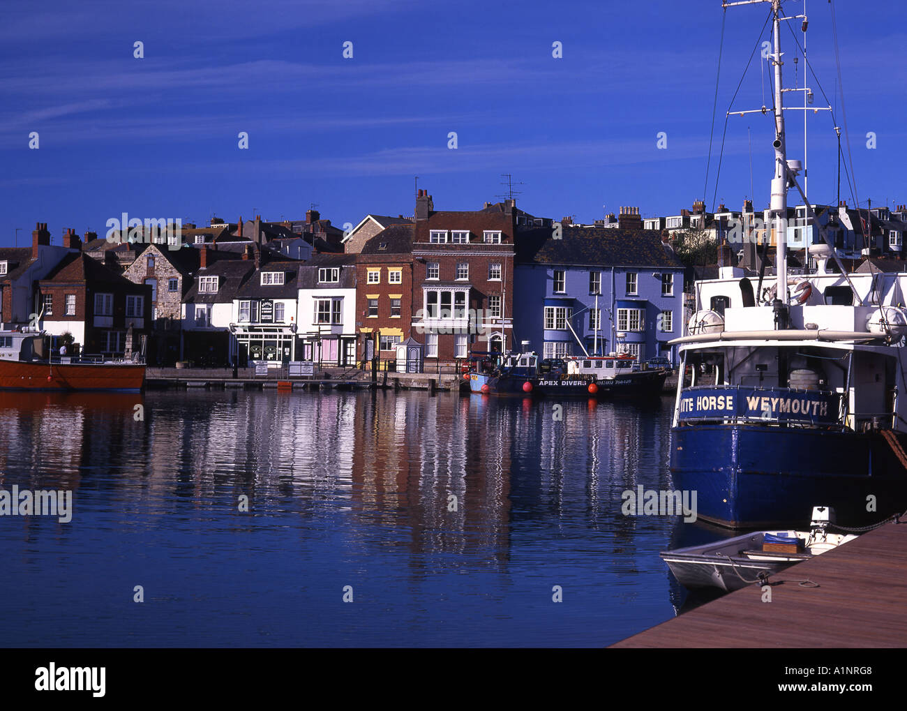 Old Harbour Weymouth Dorset England UK Stock Photo