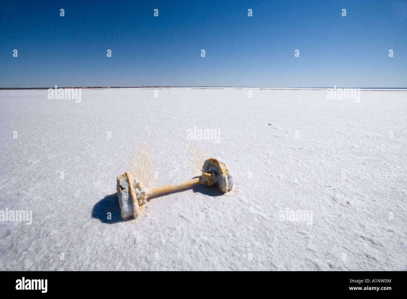 Railway Wagon Wheels Lake Hart Stuart Highway near Woomera Outback South Australia Australia