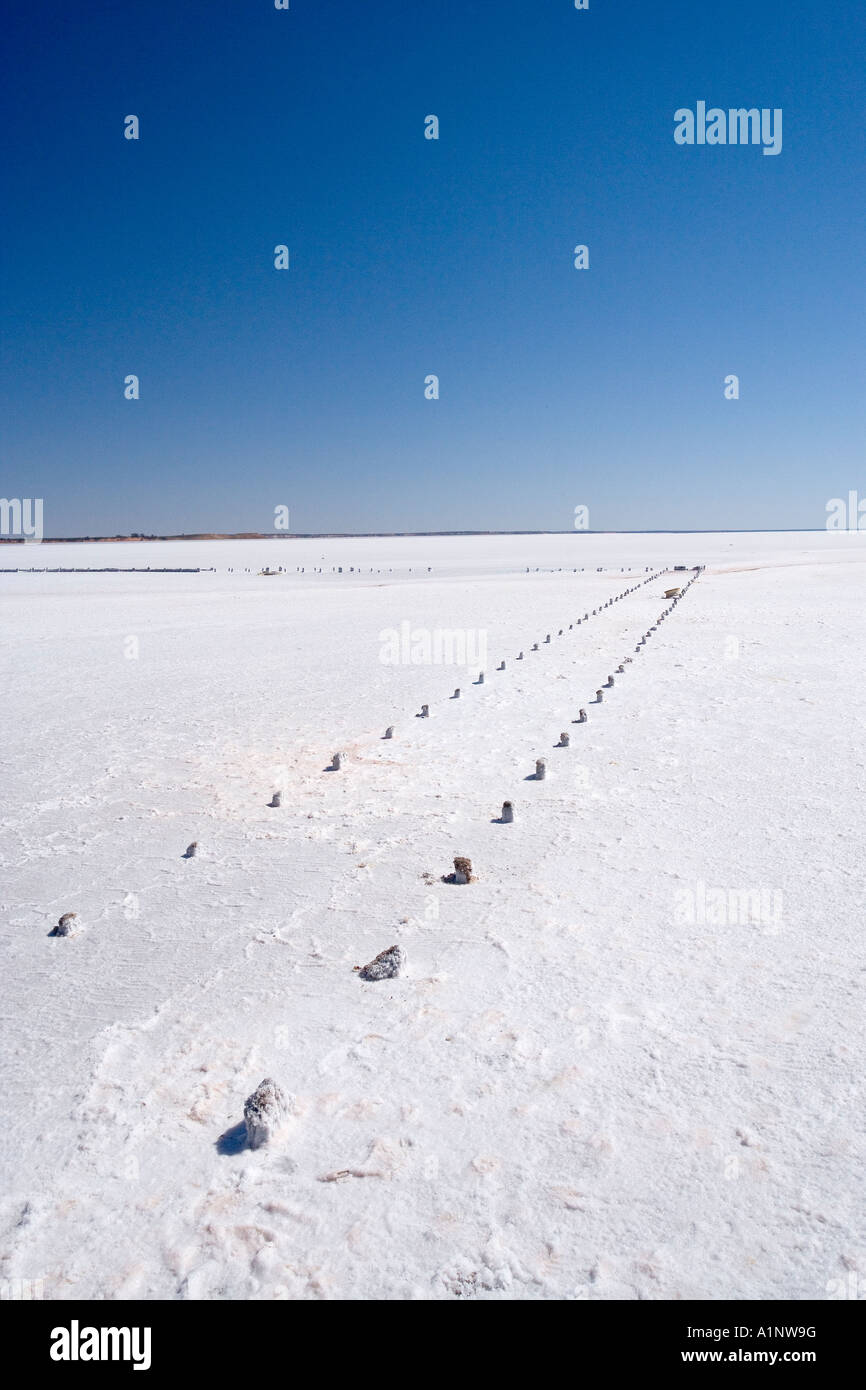 Old Salt Works Lake Hart Stuart Highway near Woomera Outback South