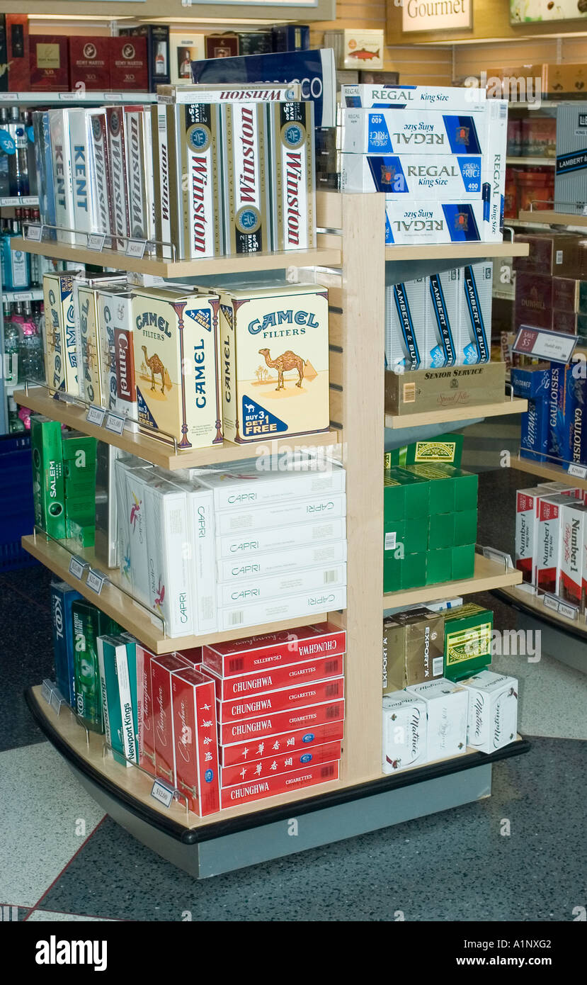 Cigarettes in airport duty free hires stock photography and images Alamy