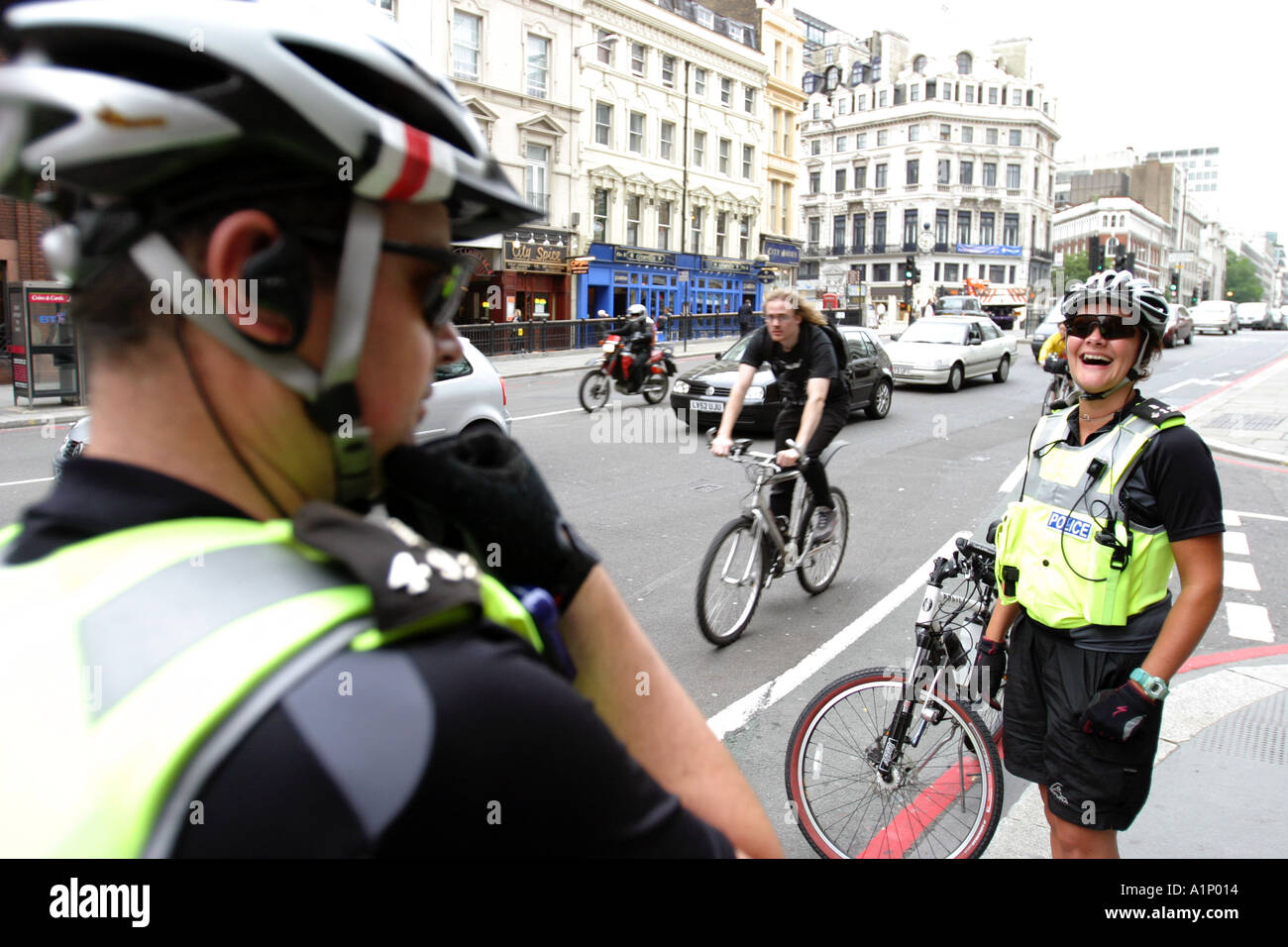 Police Woman Bicycle High Resolution Stock Photography and Images Alamy