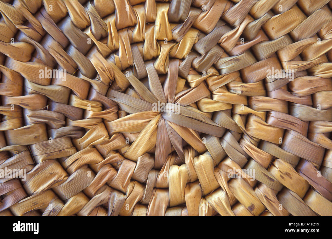 Hand woven grass mat Stock Photo Alamy