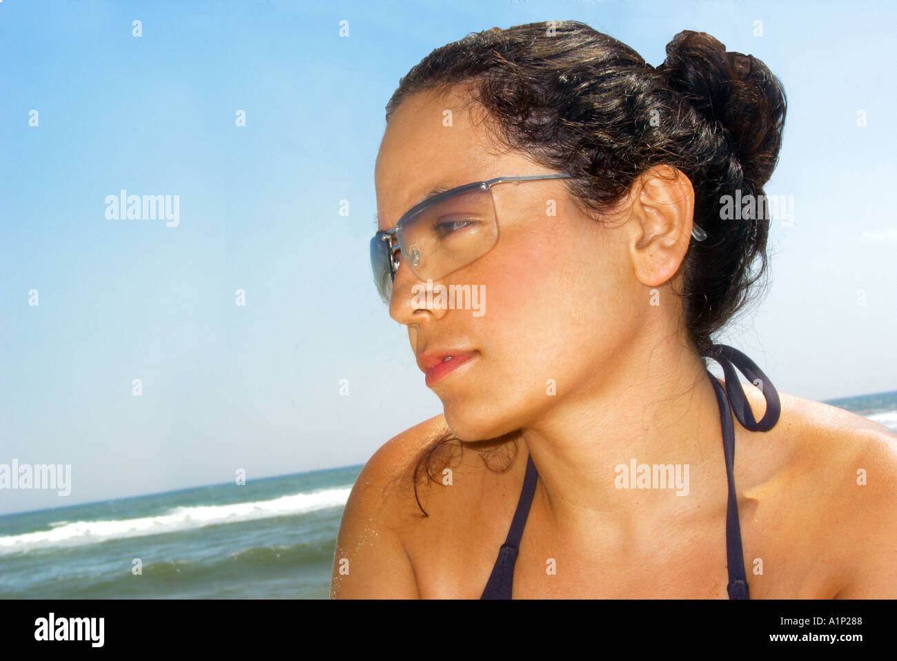 Young hispanic female model hi-res stock photography and images - Alamy