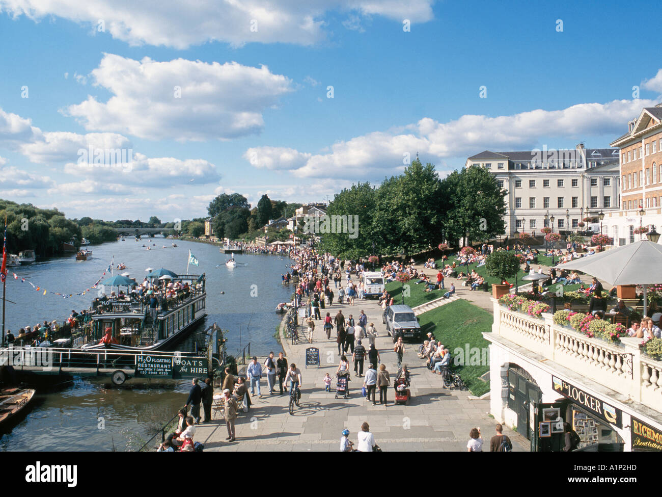 Richmond on Thames and the waterfront in Surrey Stock Photo Alamy