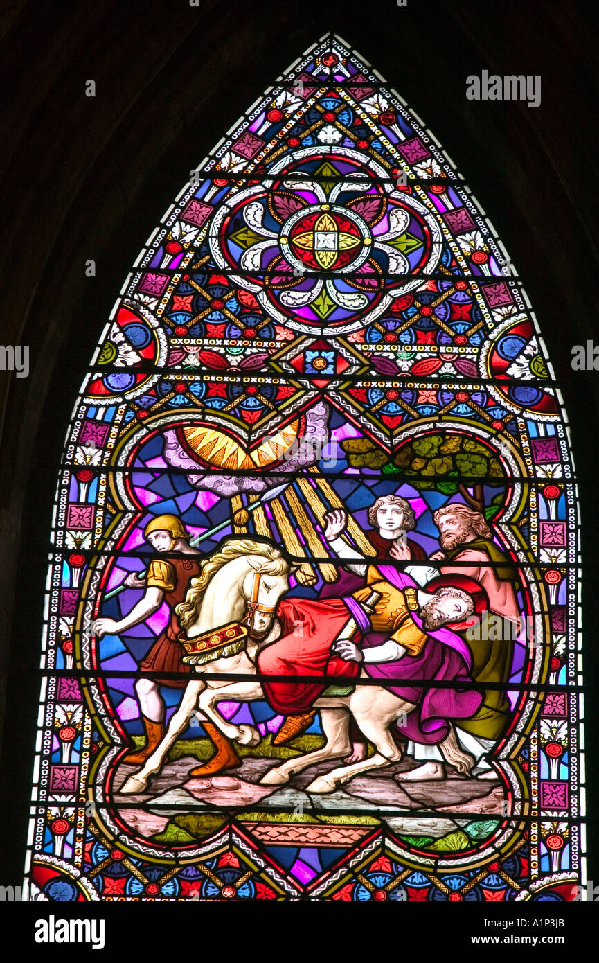 Lincoln cathedral stained glass window hires stock photography and