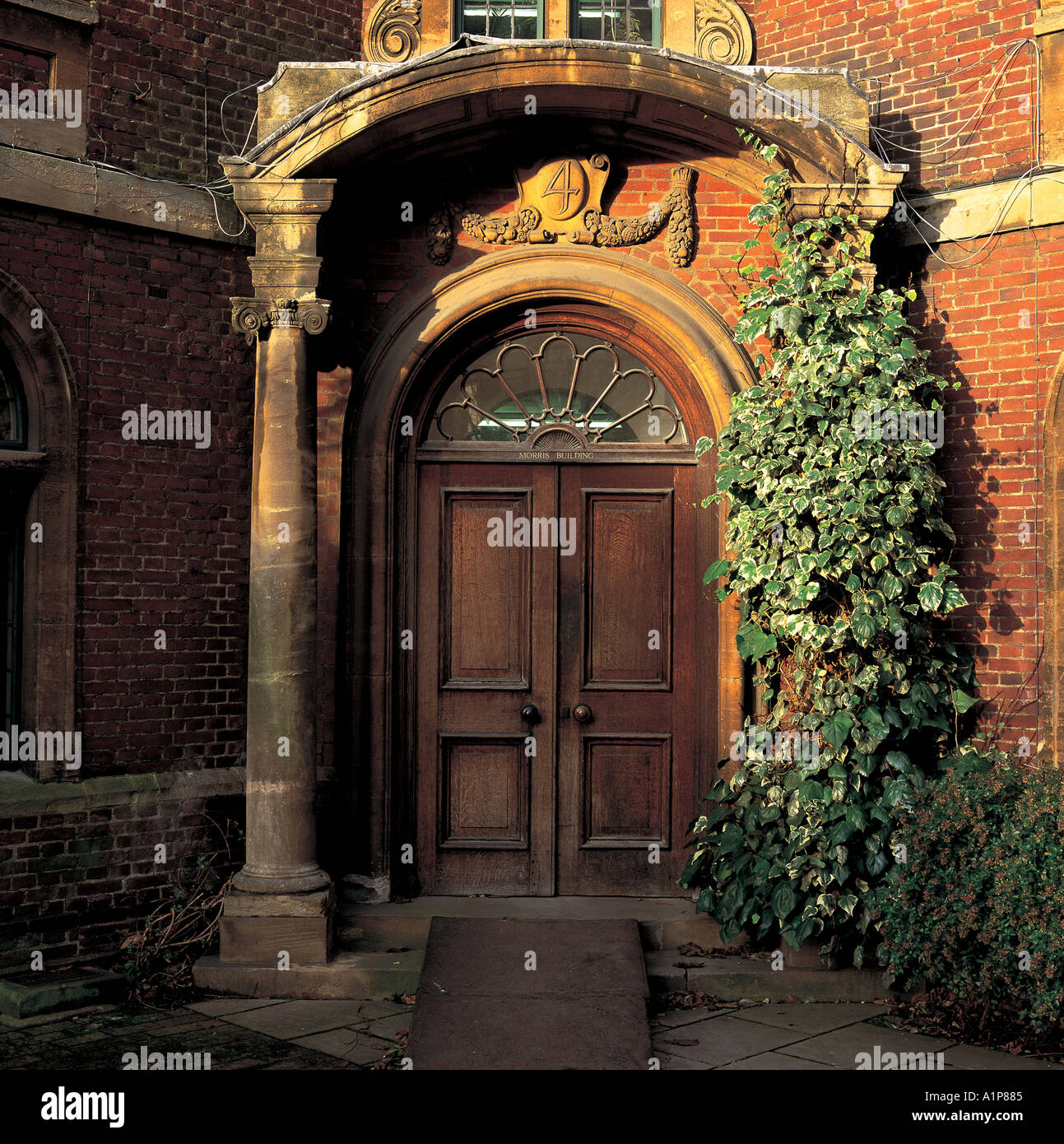 Doorway to Morris Building St Peters College Oxford Stock Photo Alamy