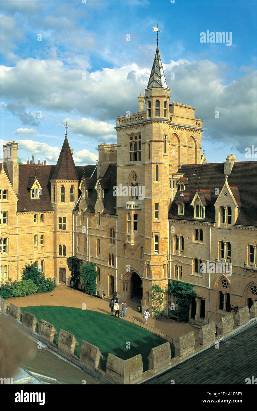 Front Quad and Gate tower Balliol College Oxford Stock Photo