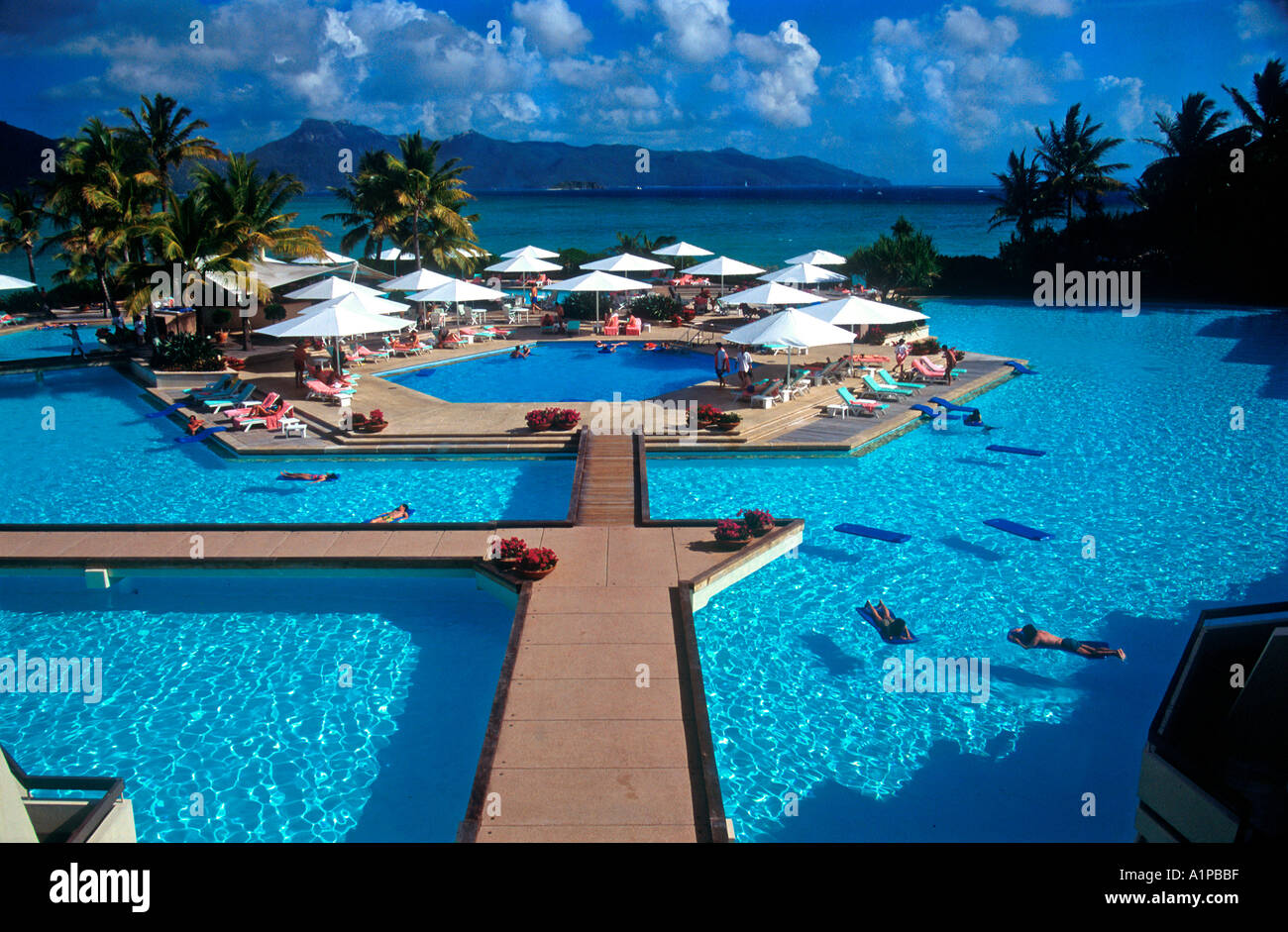 Pool at Hayman Island Resort Queensland Australia Stock Photo Alamy