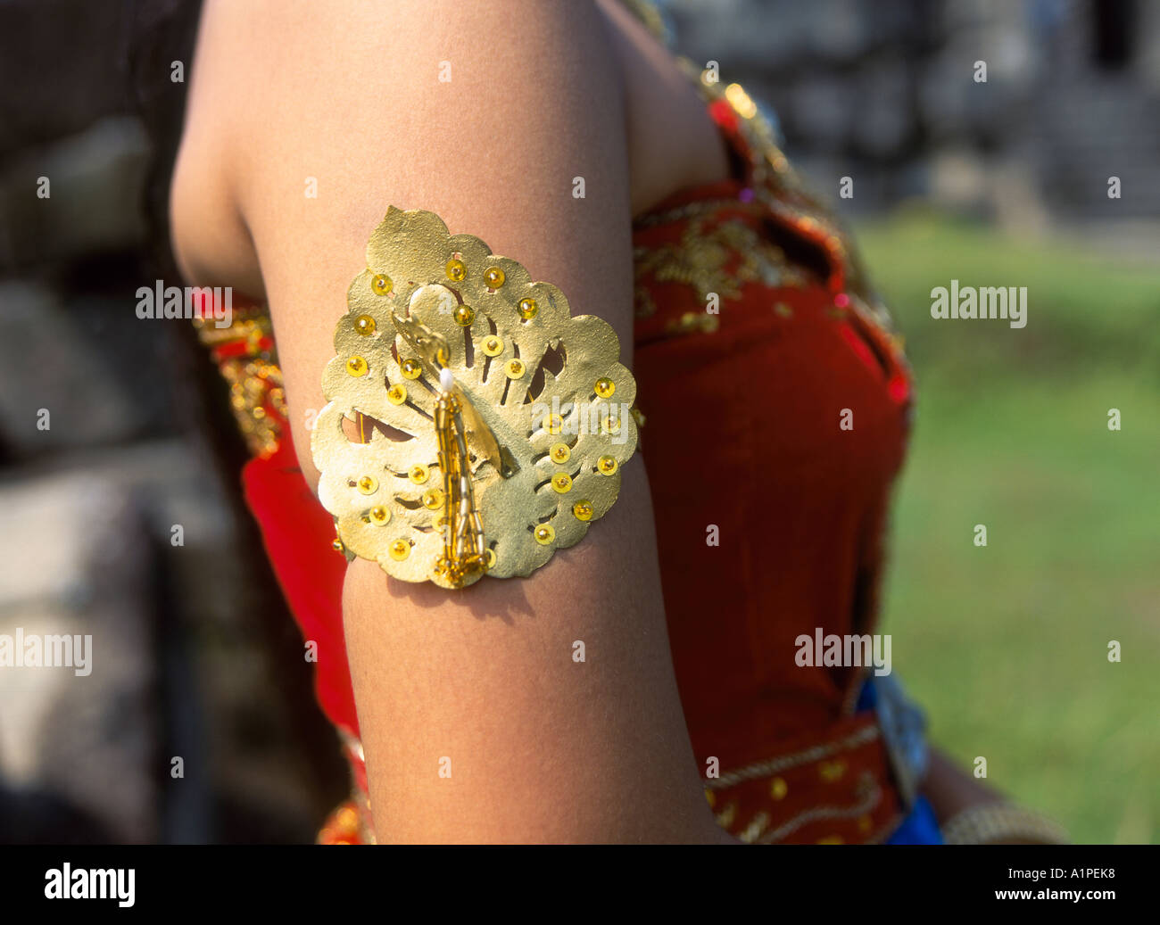 Java, Ramayana Dancer Costume Detail Stock Photo - Alamy