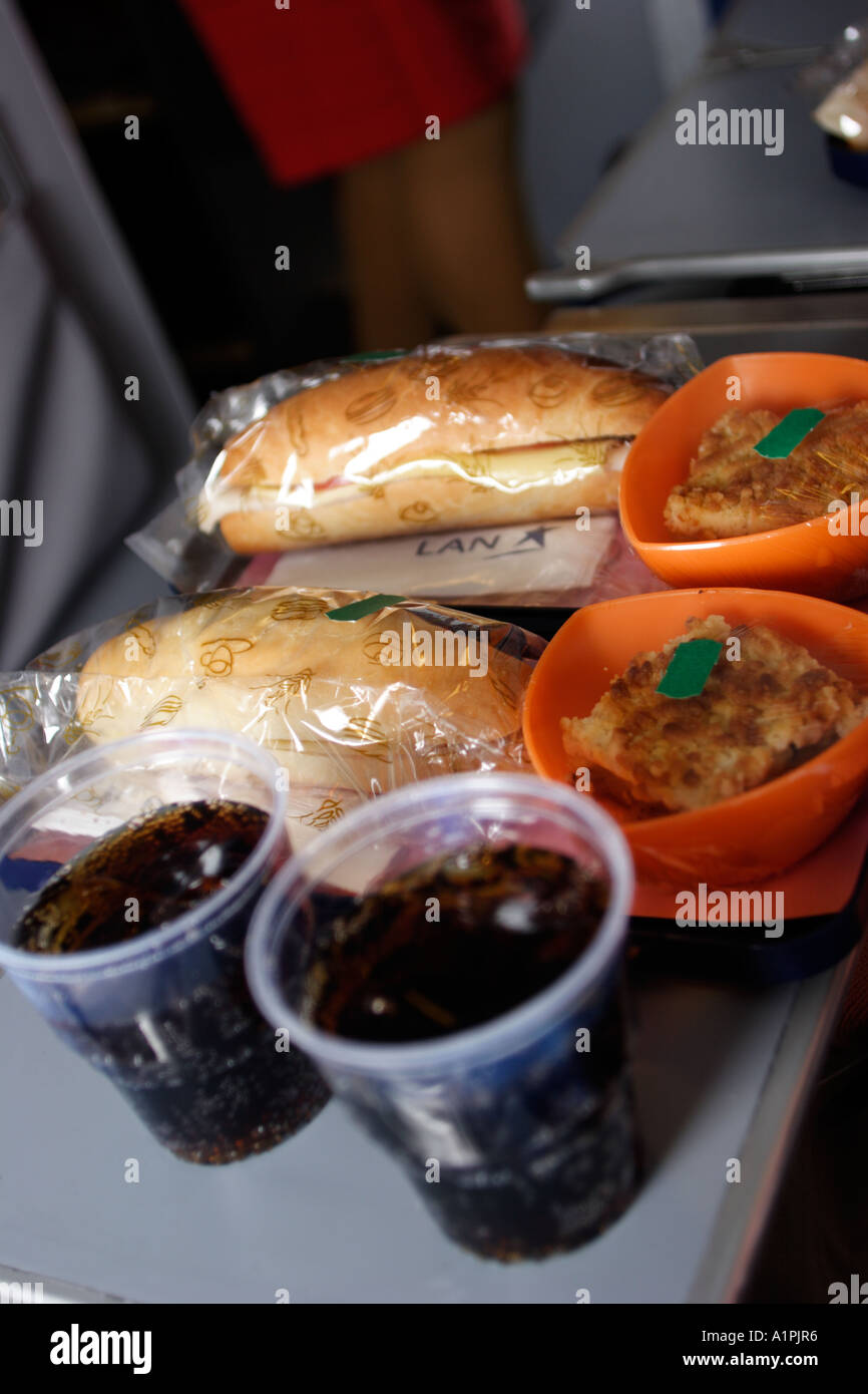 Lan Airline onboard snack Stock Photo Alamy
