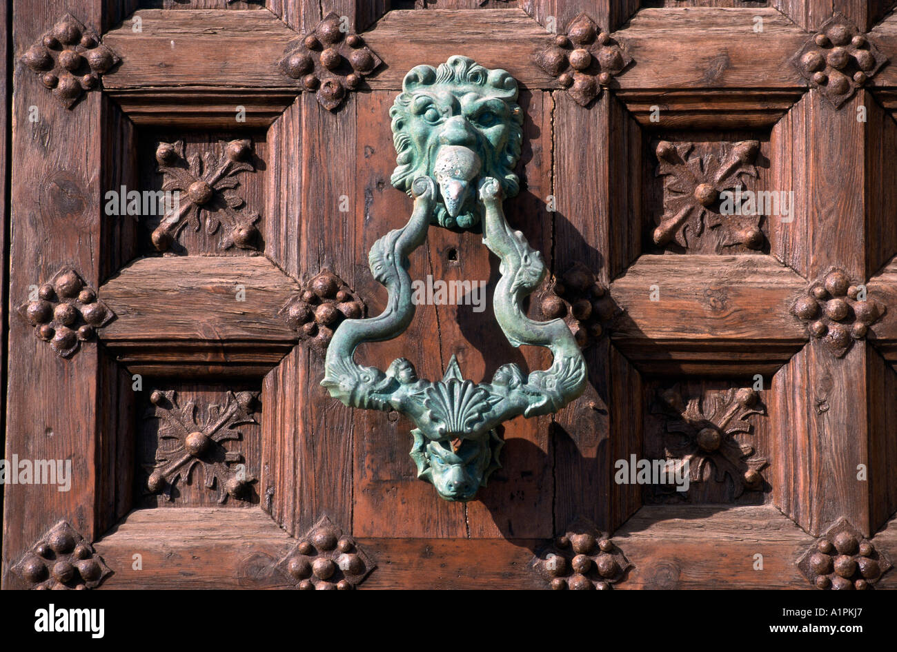Sitges, Harbour Front, Door Handles Stock Photo