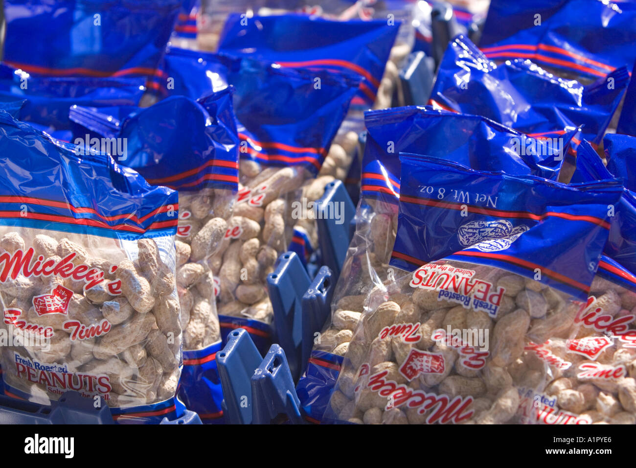 Bags of peanuts for sale Stock Photo Alamy