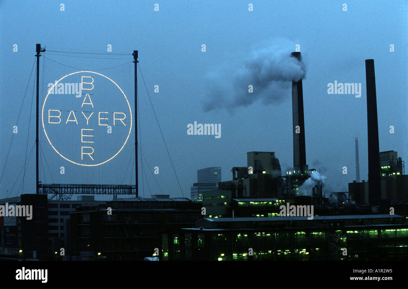 Bayer pharmaceuticals plant in Leverkusen, North Rhine Westphalia