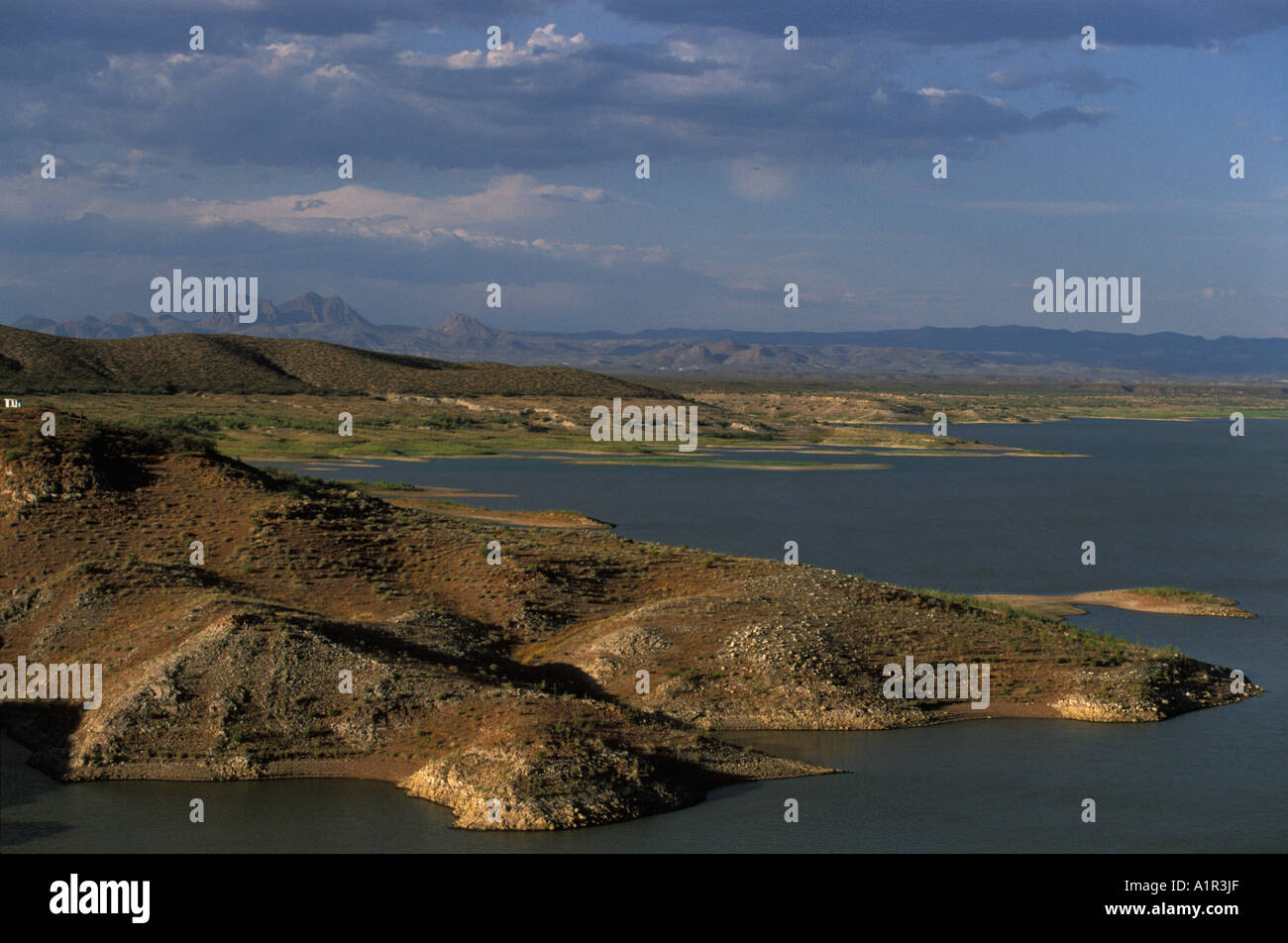 The San Carlos Lake on the San Carlos Apache Indian Reservation Arizona