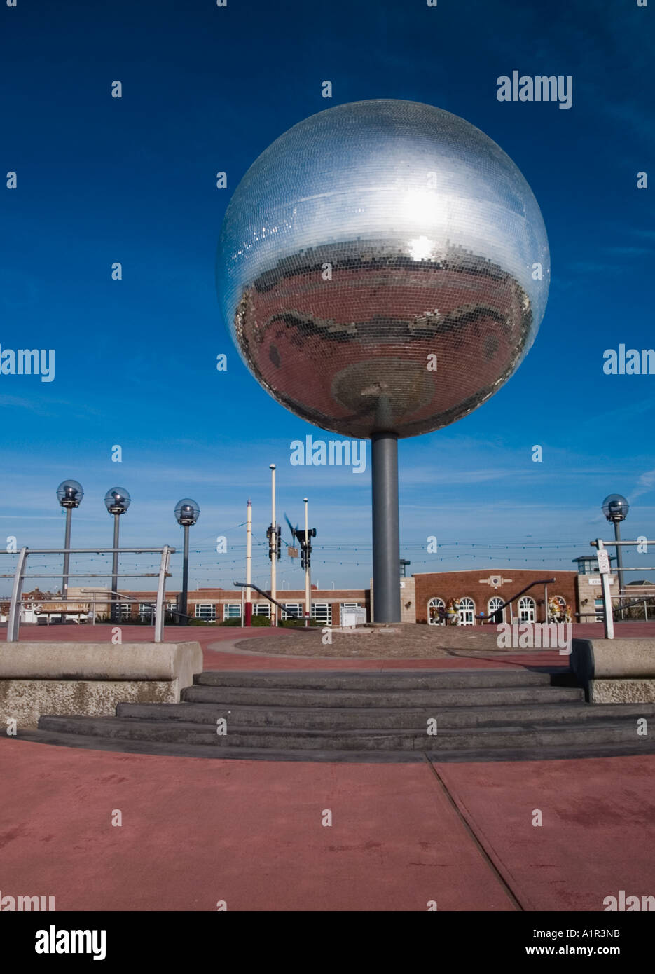 The Mirror Ball on Blackpool promenade Stock Photo Alamy