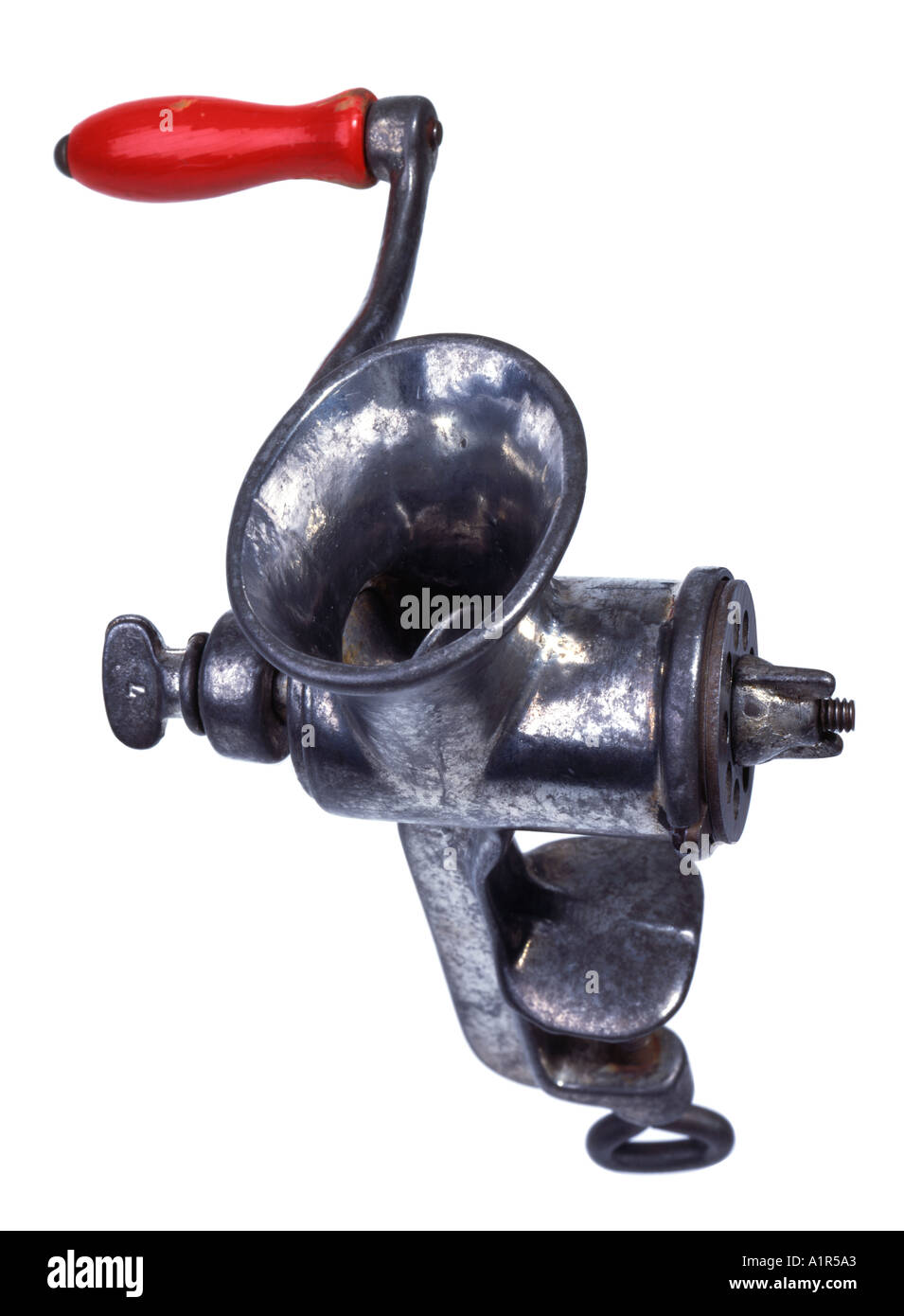 hand cranked meat mincer Stock Photo Alamy