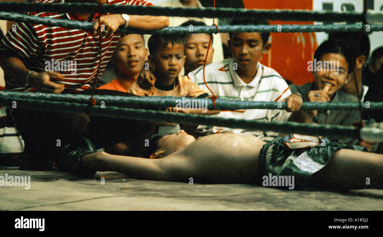 Thai boxing match,Thailand Stock Photo