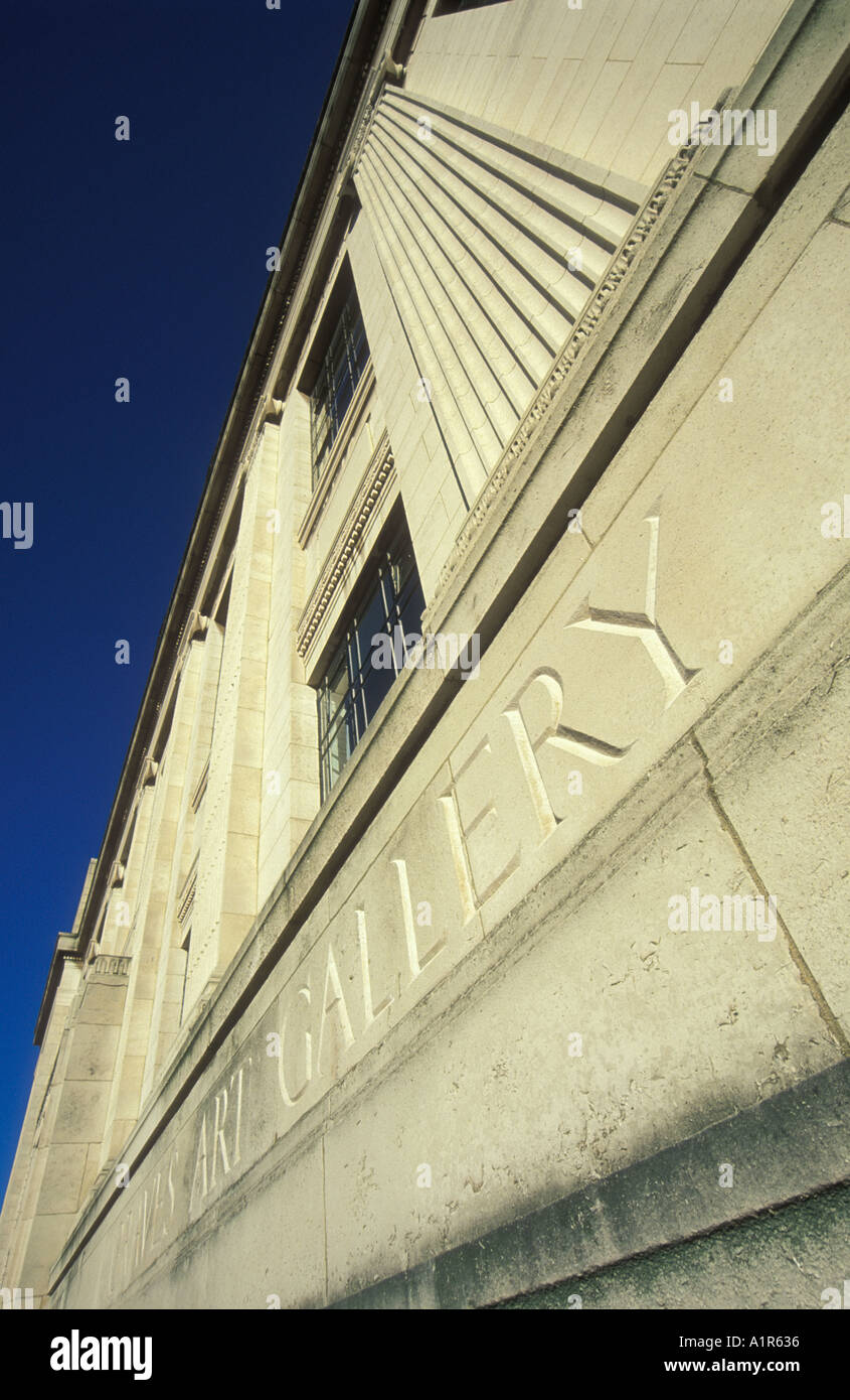 Front facade of Graves Art Gallery Sheffield city centre South