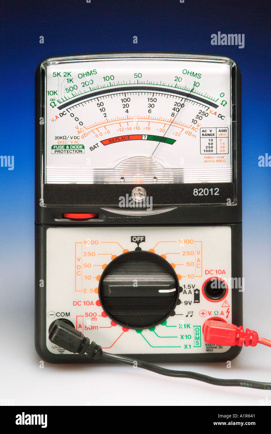 Analog Voltmeter Stock Photo Alamy