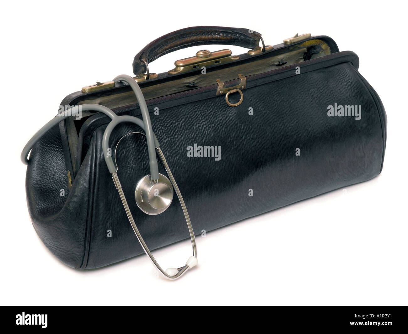 Traditional doctor's bag Stock Photo