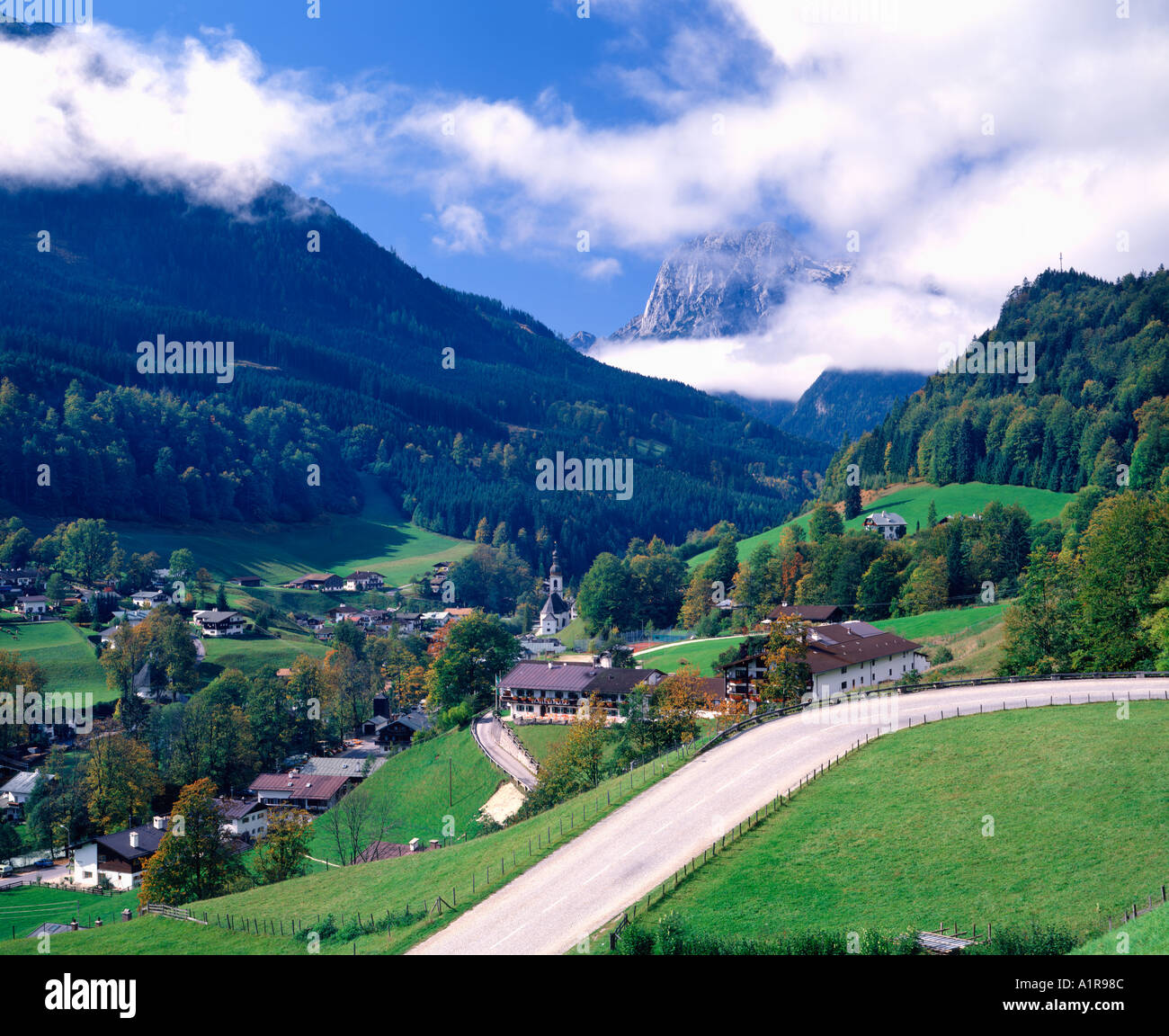 Bavarian village in Germany Stock Photo