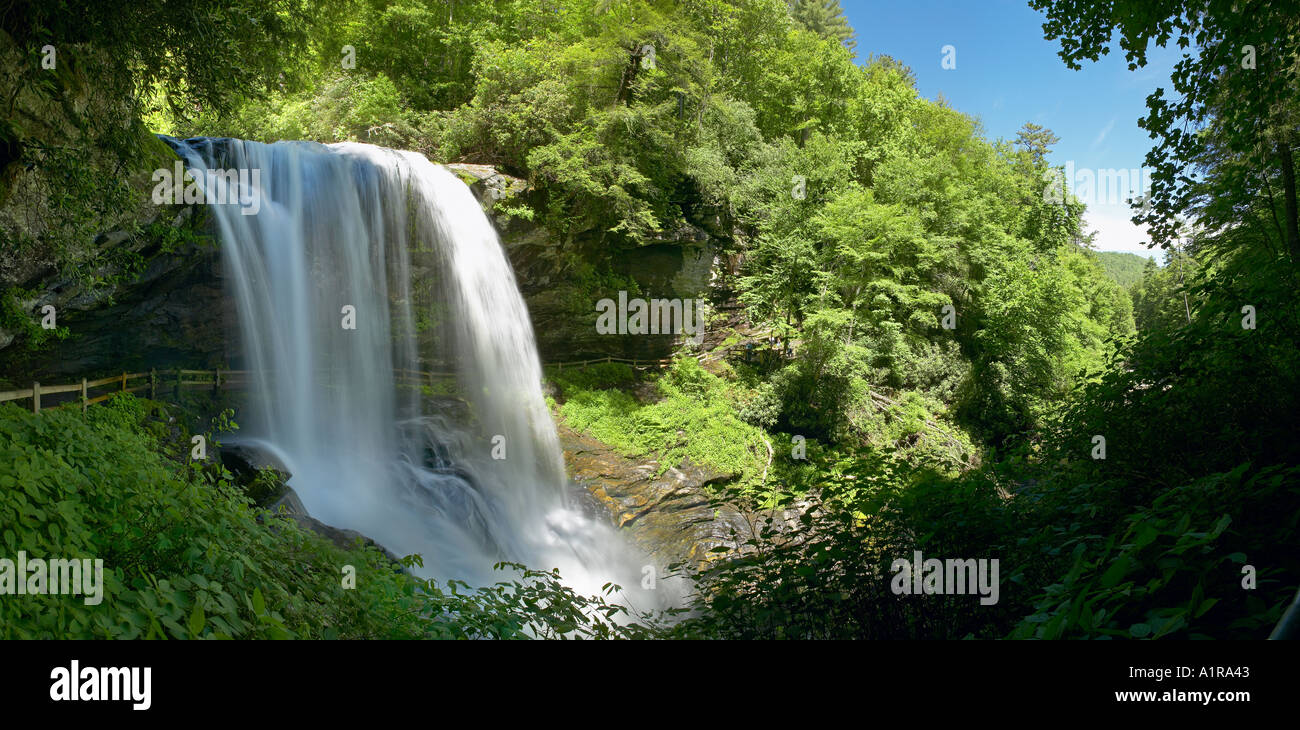 Dry Falls 75 foot drop surrounded by schist and gneiss Mountain Waters