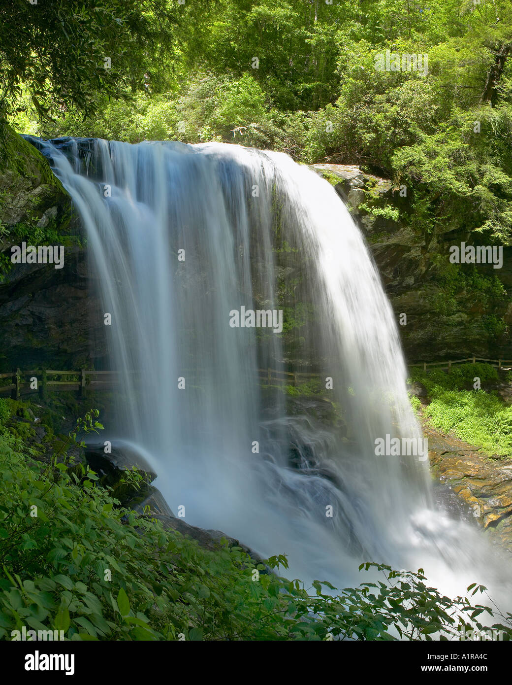 Dry Falls 75 foot drop surrounded by schist and gneiss Mountain Waters