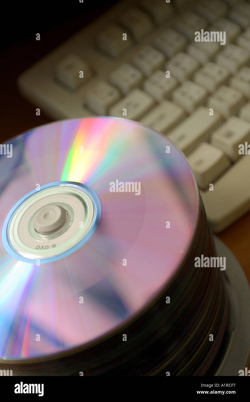 CD and keyboard compact disc compact laser cd cd rom business disc data