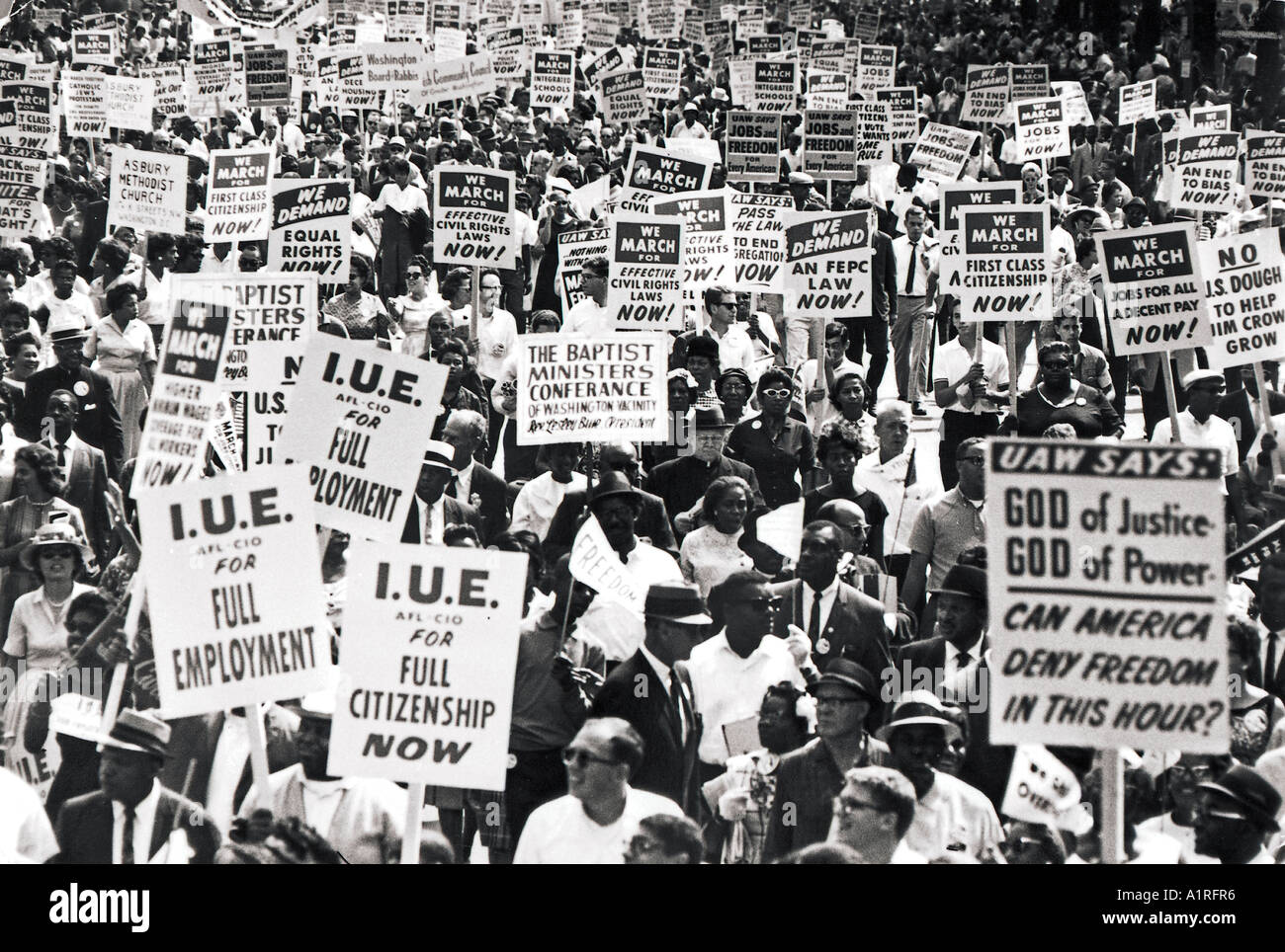 1963 Labor Union march Stock Photo