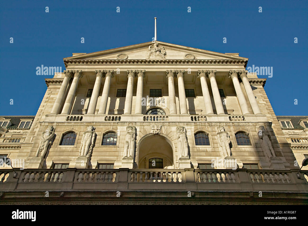 facade of the bank of england london uk Stock Photo