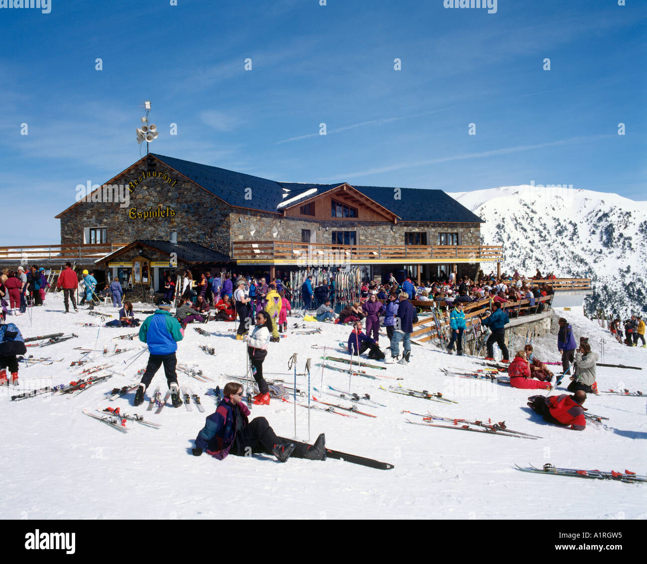 Mountain Restaurant Espiolets, Soldeu Ski Area, Andorra, Pyrenees ...