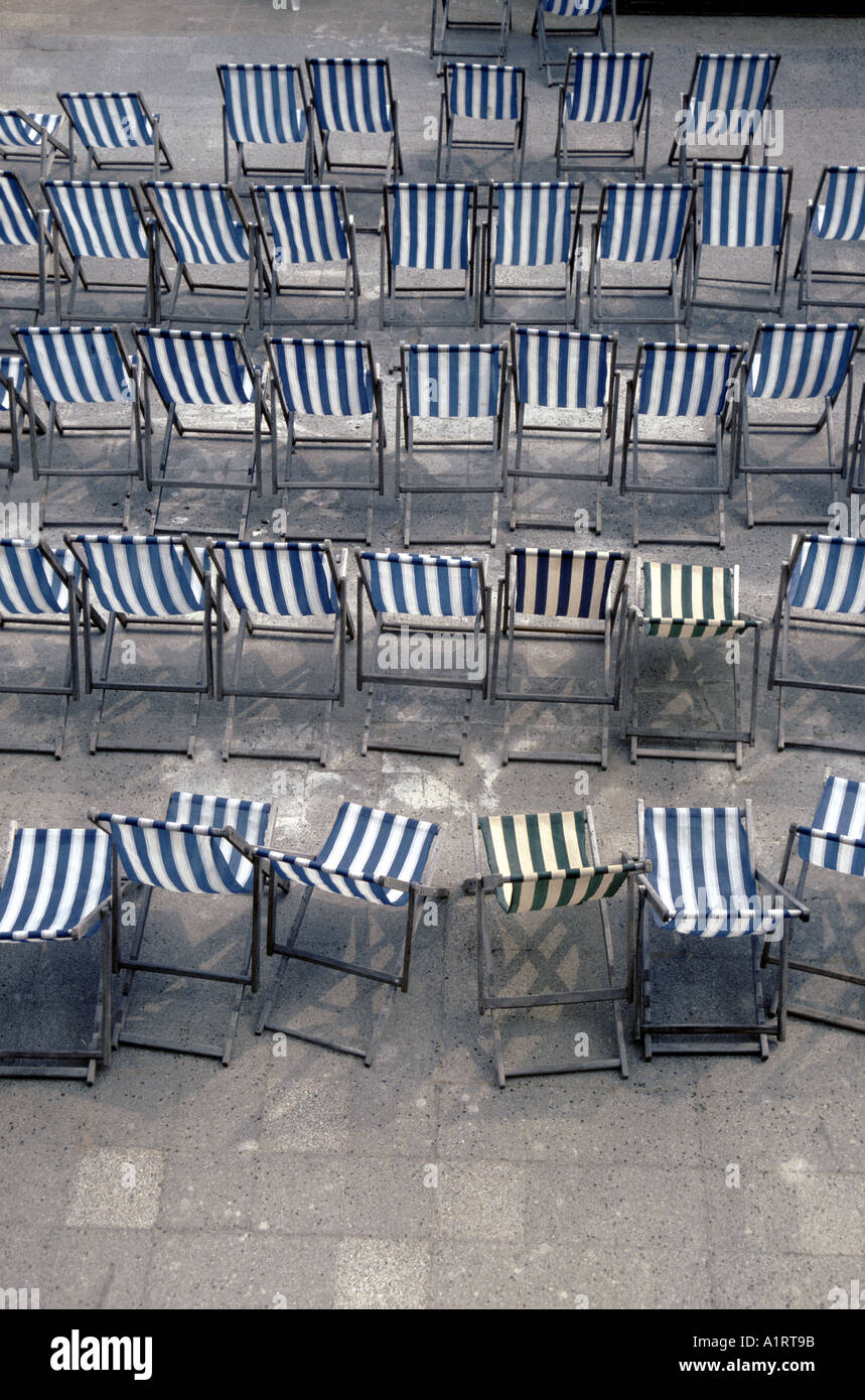 Eastbourne deck chairs hi-res stock photography and images - Alamy