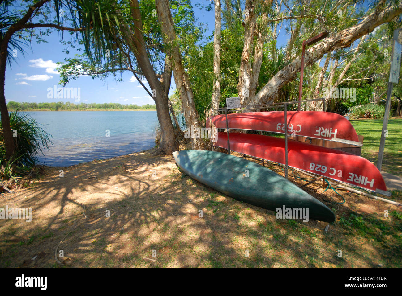 Canoe hire at lake kununurra hires stock photography and images Alamy