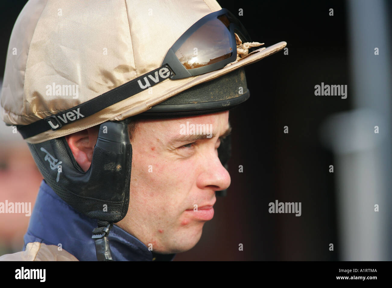 Jockey Tim Murphy at Ludlow Racecourse, shropshire Stock Photo