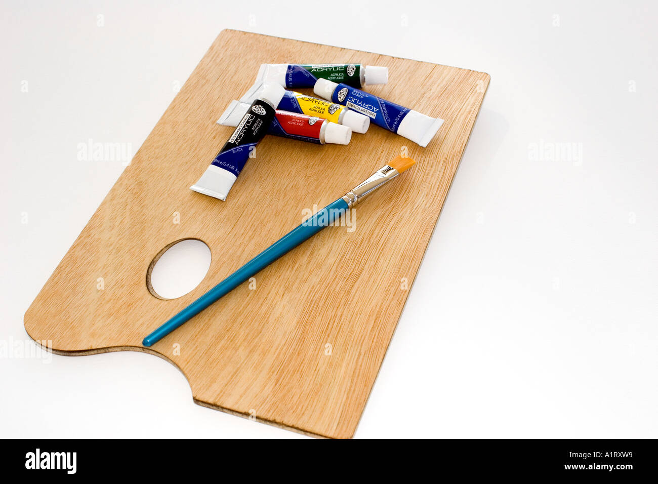 Palette of paint Stock Photo Alamy