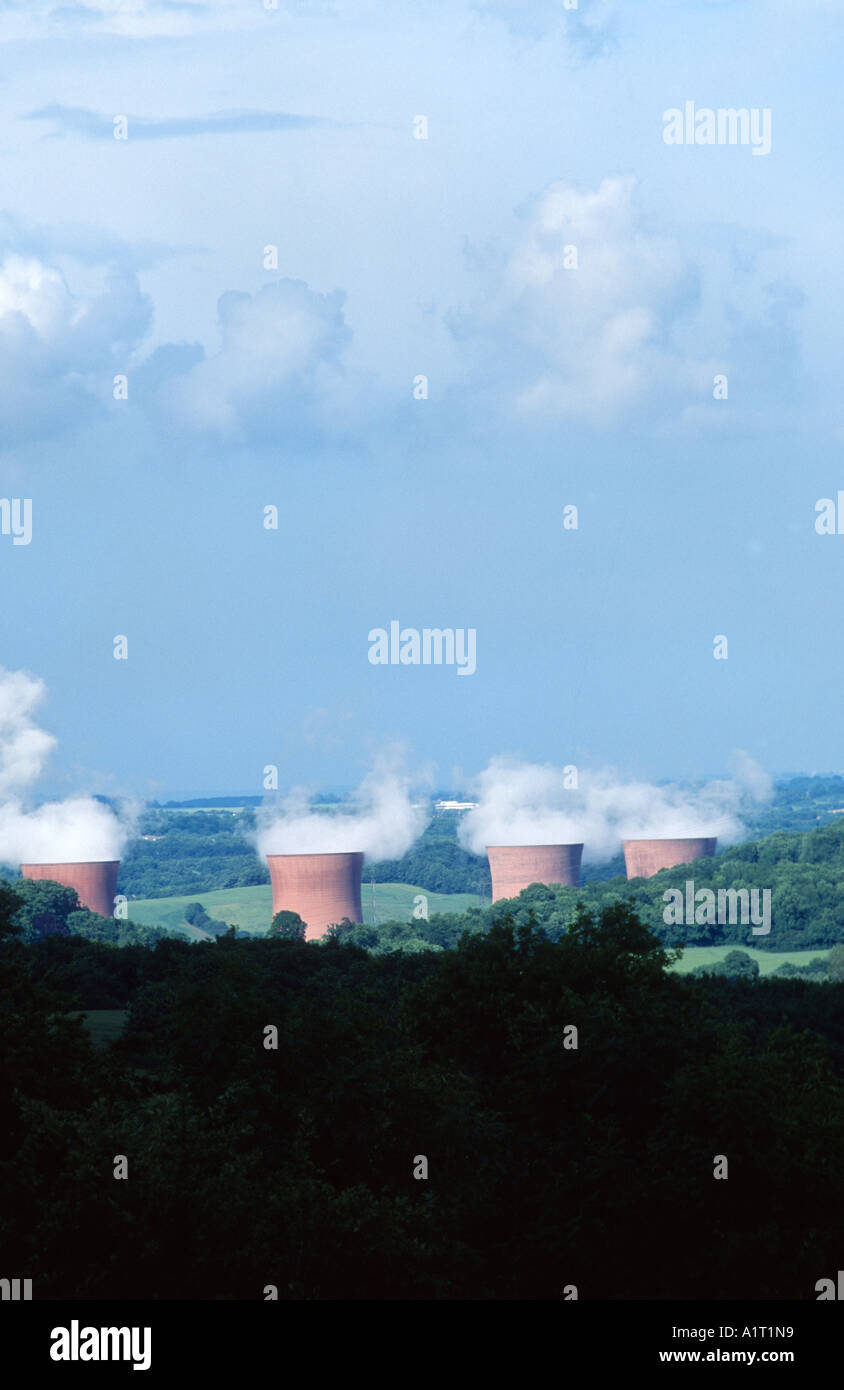cooling towers in the Potteries Staffordshire England Stock Photo