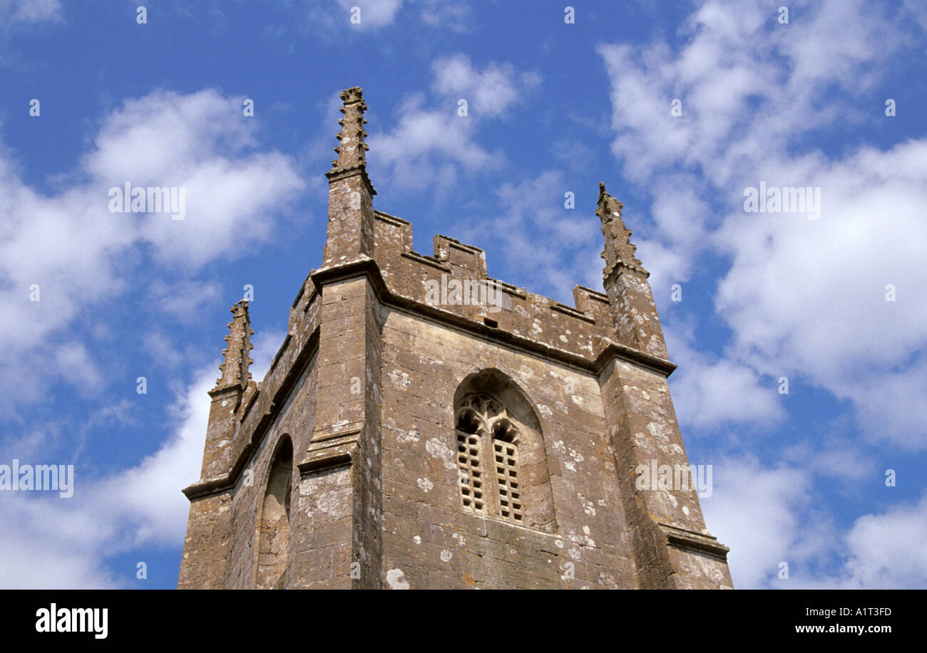 Imber Village Salisbury Plain Wiltshire England Church of St Giles Tower Stock Photo