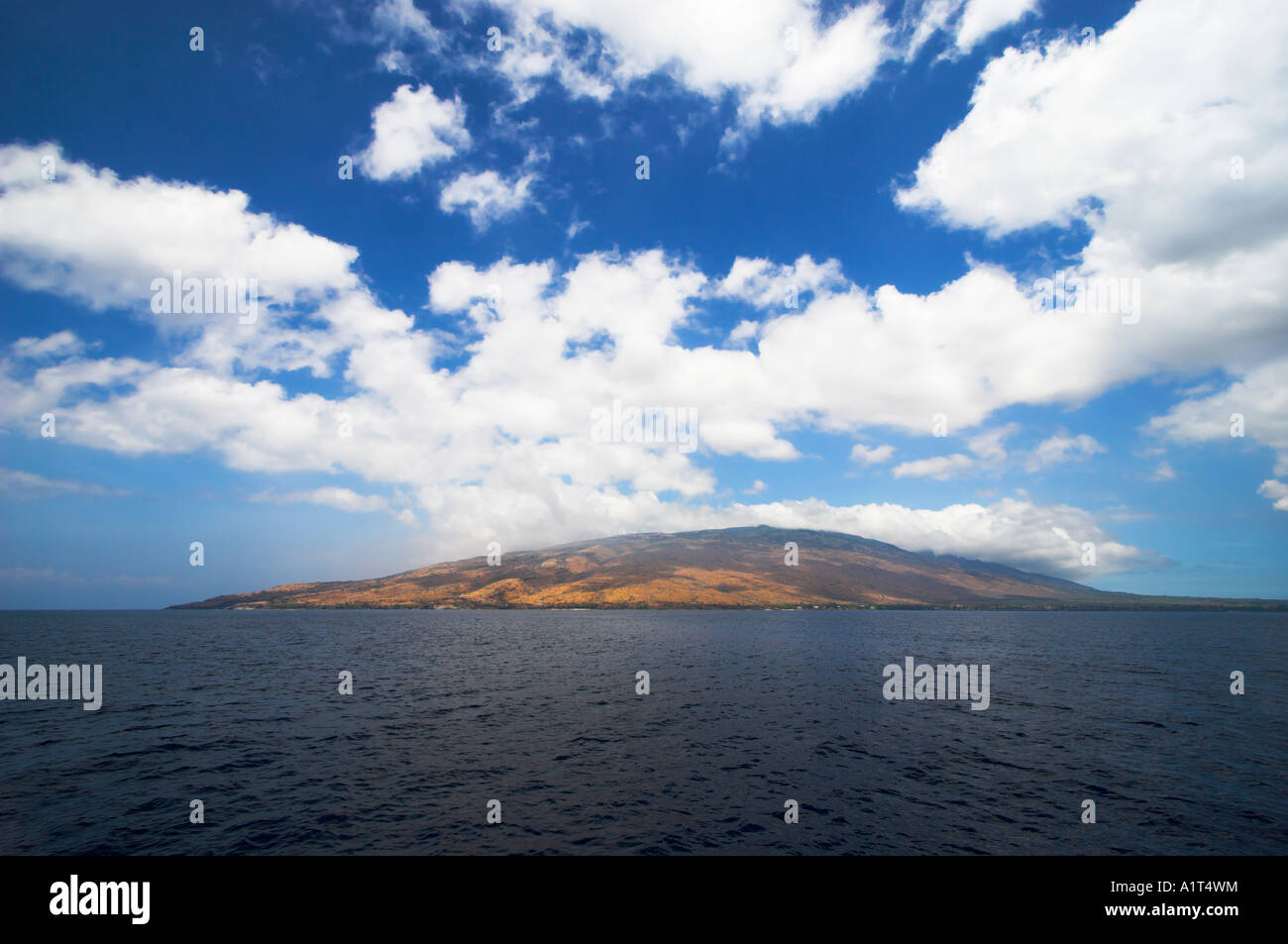 Kahalawai Mountains seen from the sea, West Maui, Hawaii, USA (Aug 2006) Stock Photo