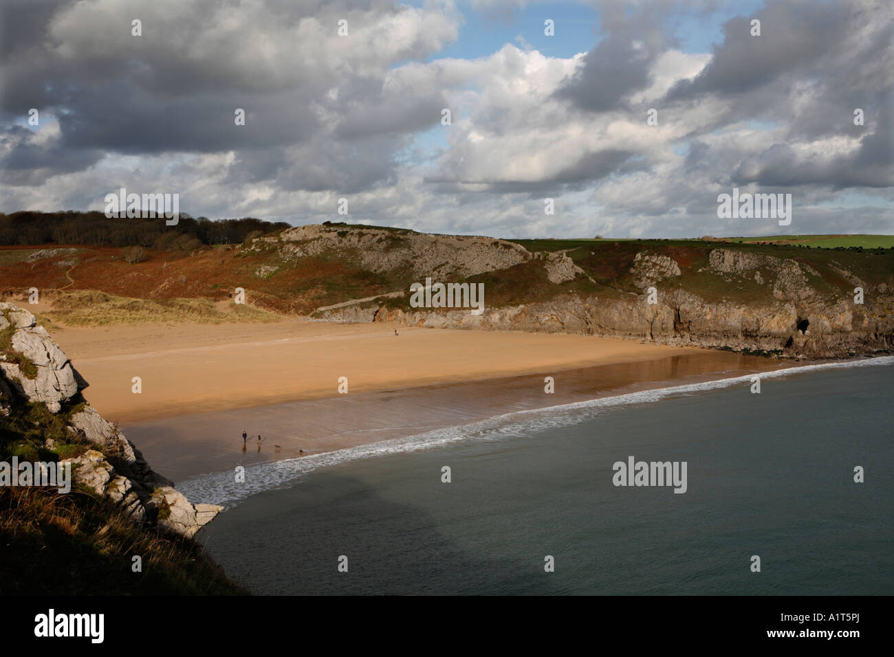 Barafundle bay pembroke pembrokeshire wales hi-res stock photography ...