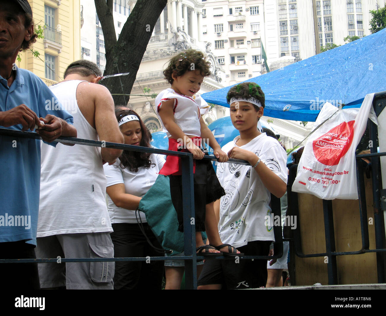 Celebrating Carnival in Rio de Janeiro, Brazil Stock Photo