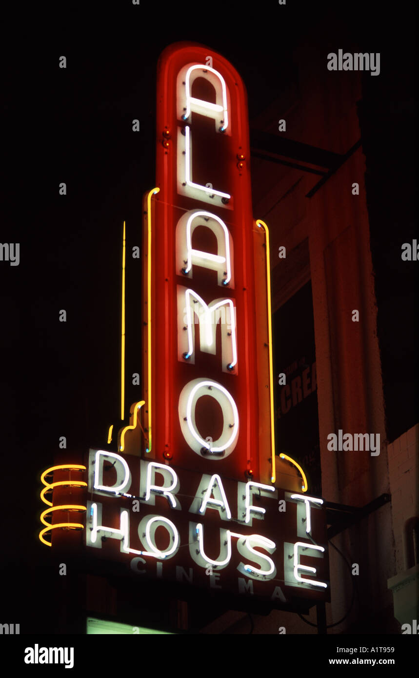 Alamo Draft House Cinema Warehouse District Austin Texas USA Stock Photo
