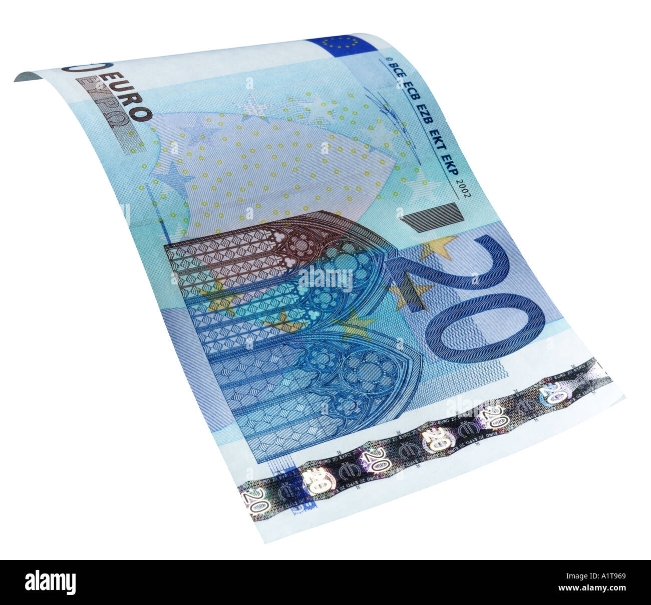 Euro note 20 Stock Photo
