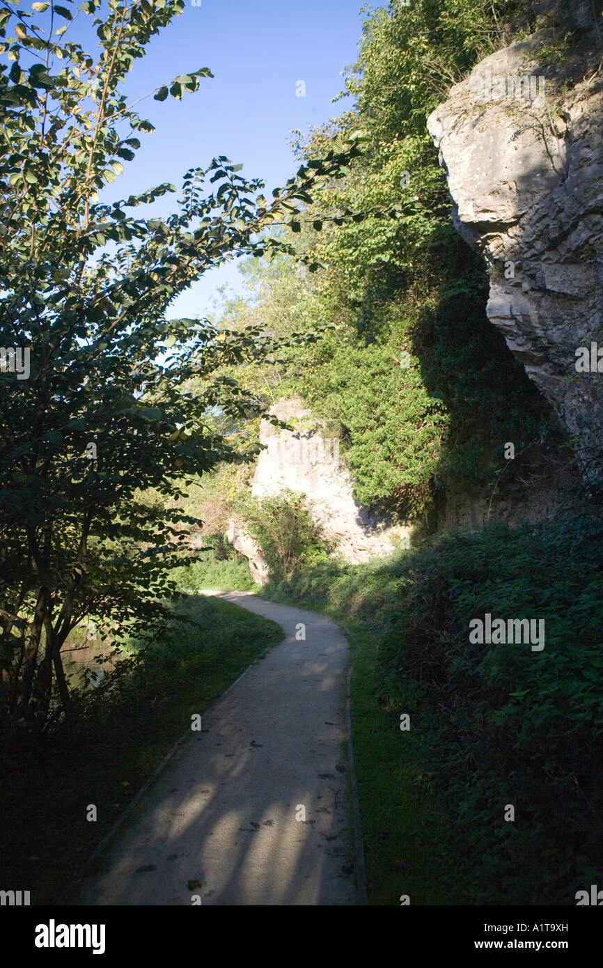 Creswell crags,Derbyshire,England Stock Photo