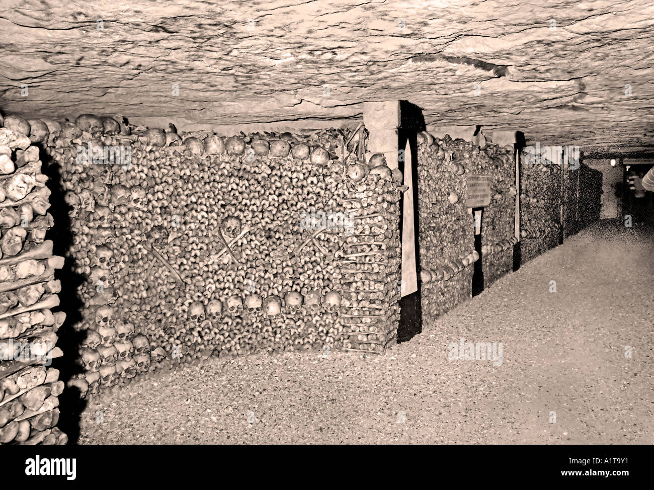 Paris France, Subterranean Passages with Underground Cemetery "The