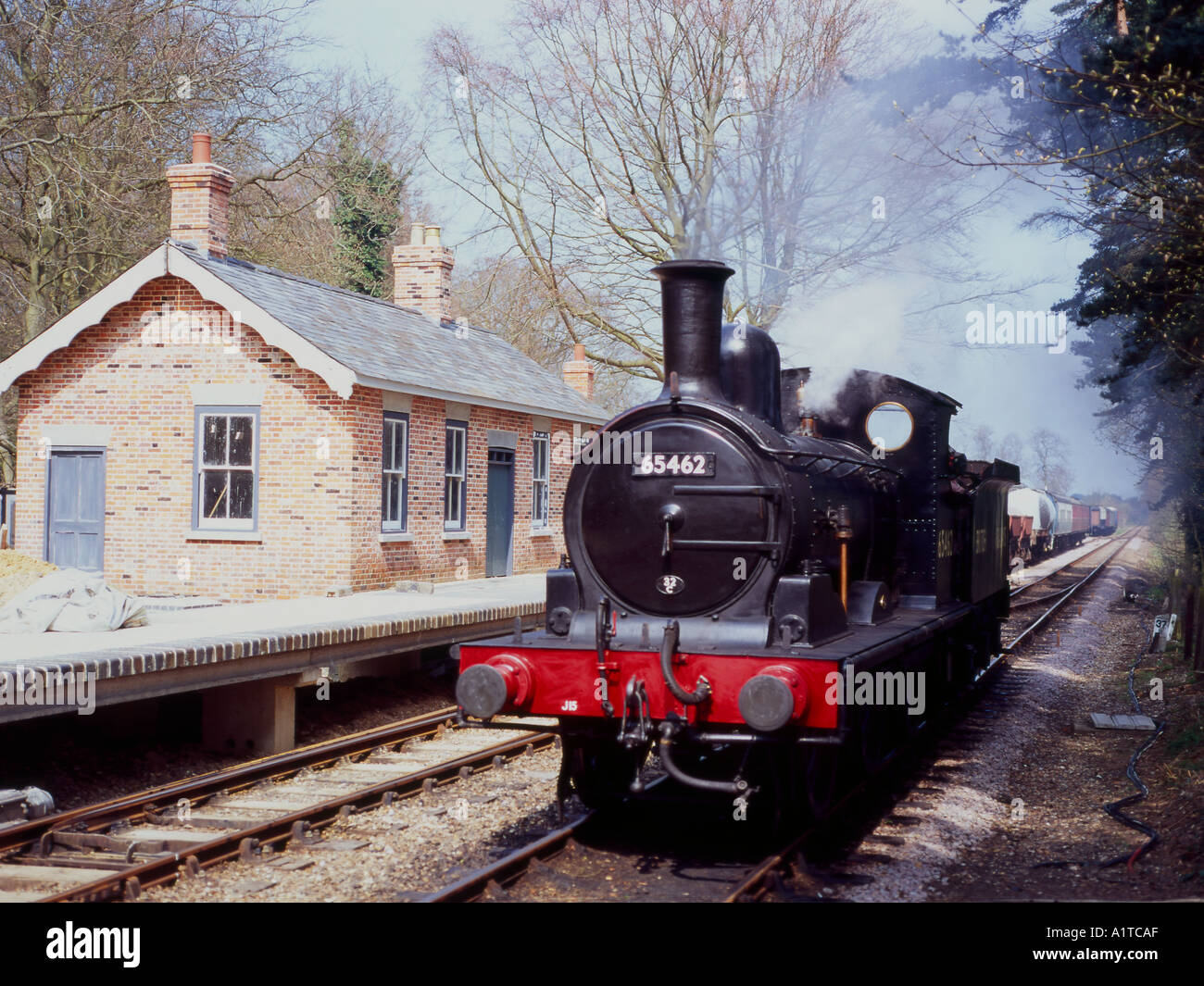 J15 goods locomotive at Holt Station on the North Norfolk Railway easter 2004 Stock Photo