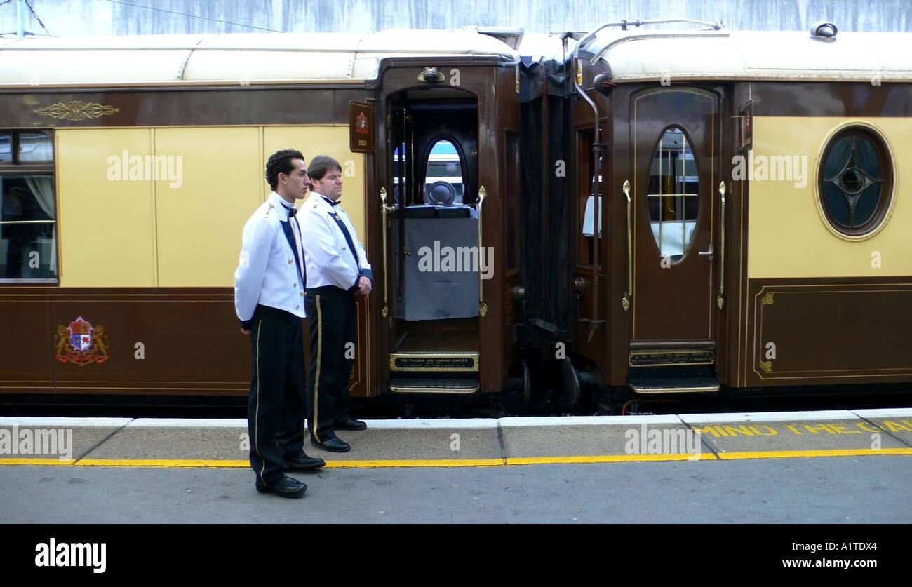 The Venice Simplon Orient Express Resturant Car Stock Photo