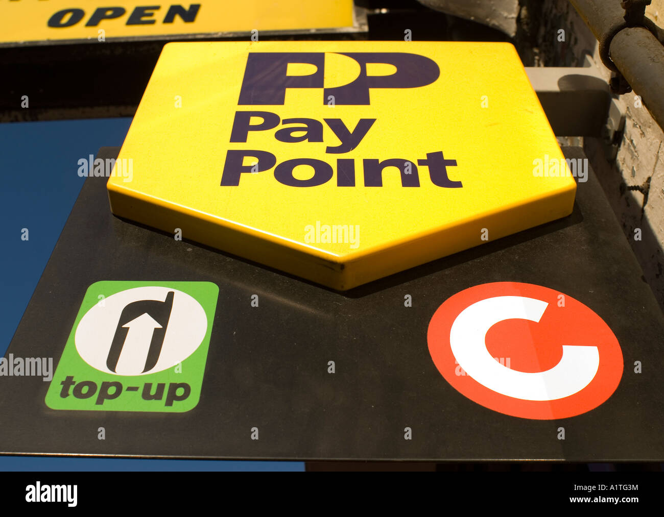 Pay point shop sign London England Stock Photo