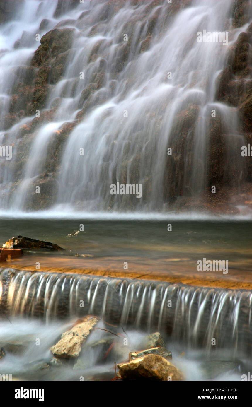 Chute Picot waterfall in Gaspesie Quebec Stock Photo
